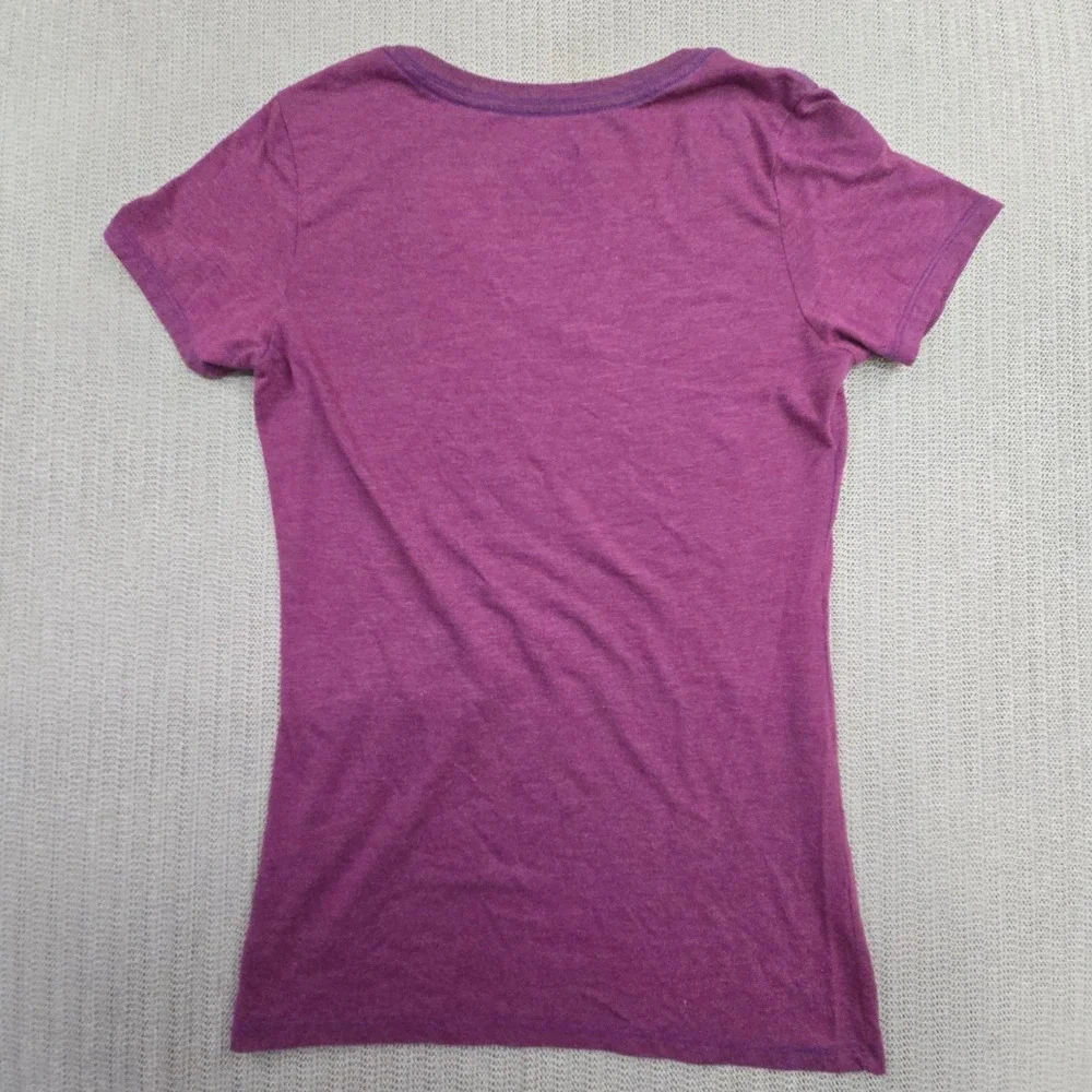 Nike LSU Tigers Shirt Womens Medium Purple V-Neck Short Sleeve SEC Football